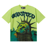 Godspeed T Shirts Drowning Free Muse Printed Cotton Crew Neck Short Sleeve Men and Women