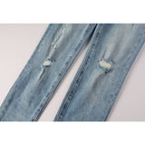 Purple Brand Jeans Pure Cotton High Street Trend #9075