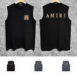 Amiri tank top tiger stripe spider print