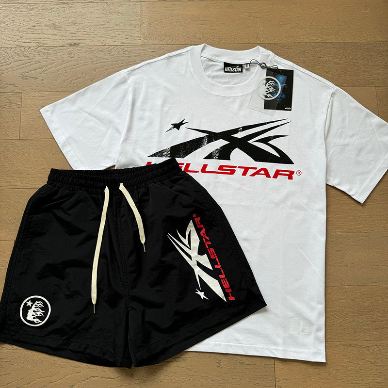 Hellstar T-Shirt And Shorts Two-Piece Set