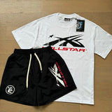 Hellstar T-Shirt And Shorts Two-Piece Set