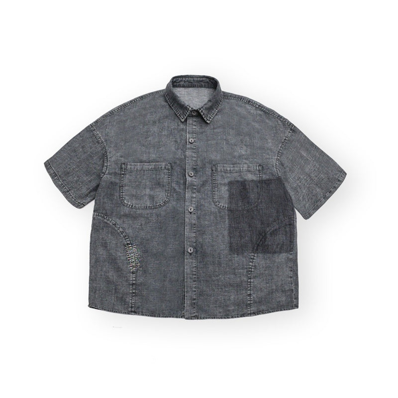 Unisex Shirt Heavy Pocket Loose Denim