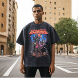 Mens Vintage T Shirt Retro Short Sleeve T-Shirt for Men and Women