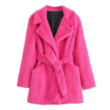 Women Fur Jacket Fashion Plush Coat