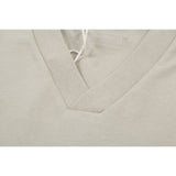 Fog Essentials T Shirts Spring/Summer FOG Season 9 Double Line Flocking Letter V-Neck Short Sleeves