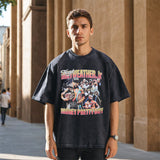 Mens Vintage T Shirt Old T-Shirt Men's Retro