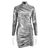 Women Dress Hot Girl Tight Pleated