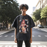 Mens Vintage T Shirt Old Loose Half Sleeve T-Shirt For Men And Women