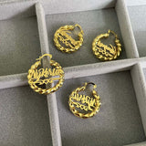 Earrings Threaded Custom Word Earrings Alphabet Pieces St. Valentine's