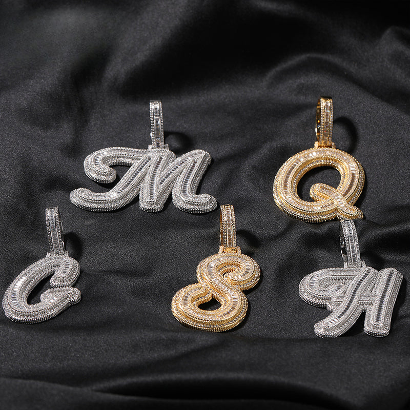 Jewelry Hip Hop Jala Letter Pendant Copper Inlaid Zircon Full Diamond Necklace Word Up Spectrum