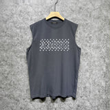 Amiri tank top cashew flower spider letterprinting