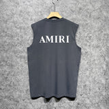 Amiri tank top new thick letterprinting