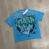 First Row T Shirts Direct Injection Hot Diamond High Quality Street Trend Brand