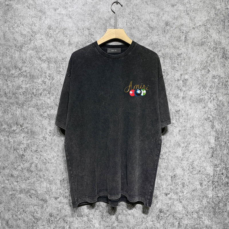 Amiri washed t-shirt billiard cue short sleeve
