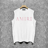 Amiri tank top pink letterprinting