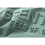 Fog Essentials T Shirts Spring/Summer FOG Duplex Embossed Letter Crew Neck Short Sleeves