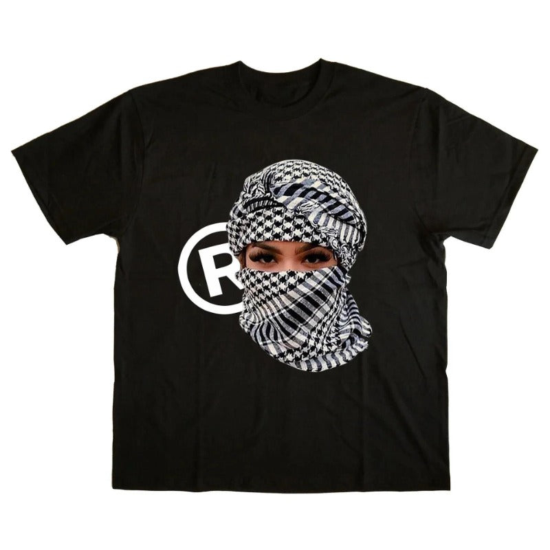 Hip Hop Women's T-shirt Vintage Character Pattern Printed