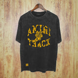 Amiri Washed Distressed T Shirt Printed Trendy Pure Cotton