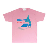 Rhude T Shirts Printed Trendy Pure Cotton