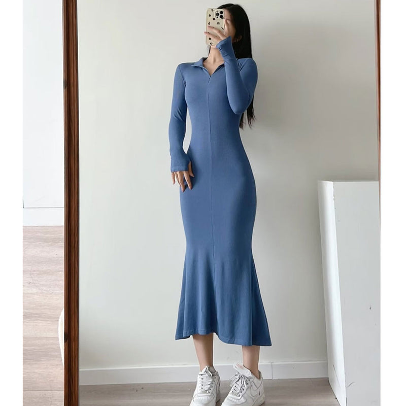 Women Dresses Fashion Sexy Fishtail Skirt Elegant Small Figure