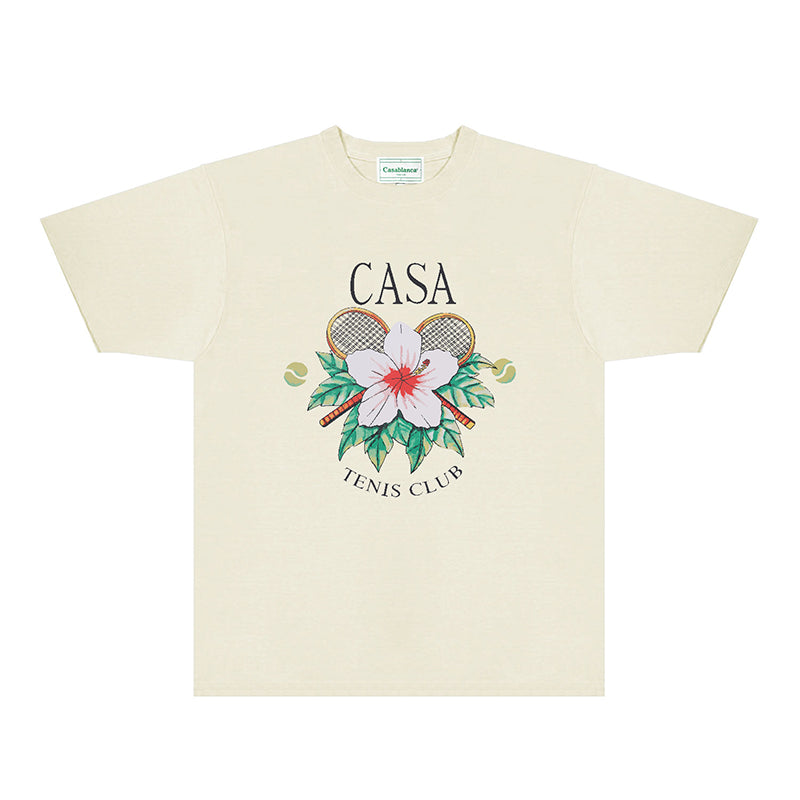 Casablanca T Shirts Fashion Print Street