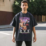 Men's Vintage T Shirt Short Sleeve T-Shirt Men's Half Sleeve