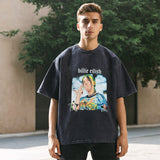 Mens Vintage T Shirt Print Half Sleeve T-Shirt