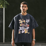 Mens Vintage T Shirt Short Sleeve T-Shirt Men's Top