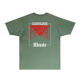 Rhude T Shirts Printed Trendy Pure Cotton