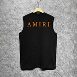 Amiri tank top spider letter printing