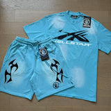 Hellstar T-Shirt And Shorts Two-Piece Set