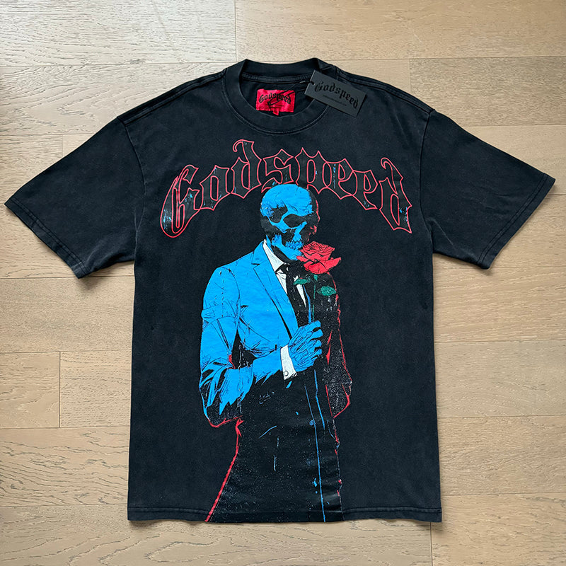 Godspeed T-Shirt Retro Fantasy Pattern