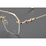 CHH Chrome Hearts Glasses Vintage Polygon Large Face Glasses Frame