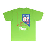 Rhude T Shirts Printed Trendy Pure Cotton