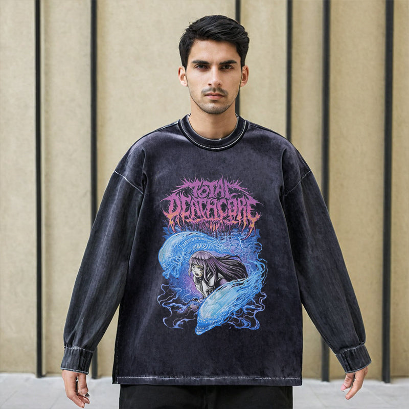 Mens Vintage Long Sleeve Shirt