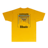 Rhude T Shirts Printed Trendy Pure Cotton