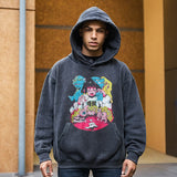 Mens Vintage Hoodie Casual Hooded Sweater