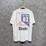 Rhude T Shirts Printed Trendy Pure Cotton