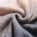 Off Ow Whtie Ombre Mohair Loose Sweater
