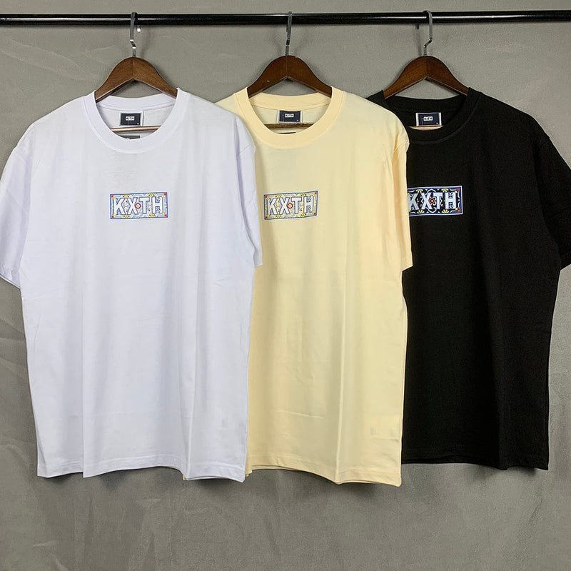 Kith T-Shirt Kith KITH Moroccan Tile Box Tee The Blue One