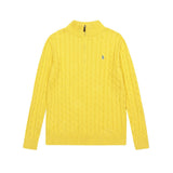 Ralph Lauren Knitted sweaters RL pony embroidered sweater half-height zip-up knitted sweater