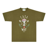 Casablanca T Shirts Fashion Print Street