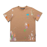 Palm Angels T Shirts Angel Color Printed Short Sleeve T-shirt Male Half Sleeve