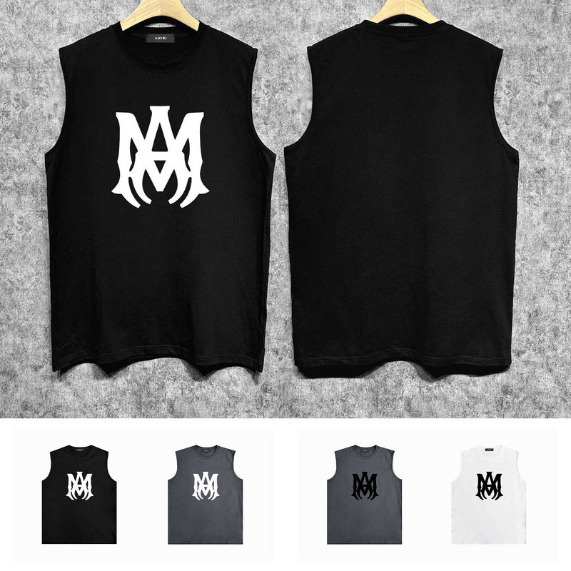 Amiri tank top large simple logo printing