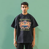 Mens Vintage T Shirt Short Sleeve T-Shirt Men Casual