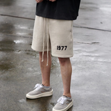 Fear of God Essentials 1977 Shorts Flocked Printed Trendy Shorts