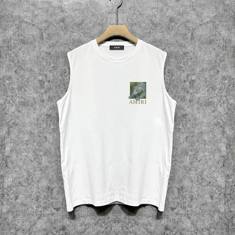 Amiri tank top black panther print