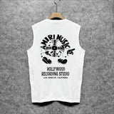 Amiri tank top note fan printing