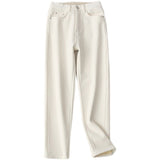 Women Jeans Fleece-lined Slim Fit Slimming