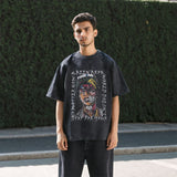 Mens Vintage T-Shirt Summer Short Sleeve T-Shirt